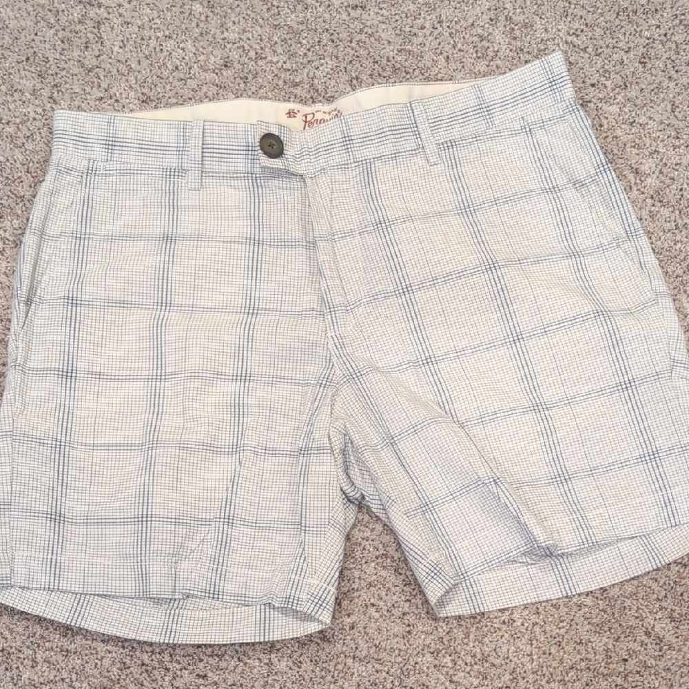 Original Penguin Blue and White Checkered Shorts
